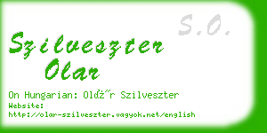 szilveszter olar business card